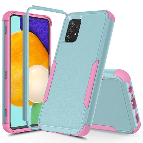 Funda Bumper Silicona y Plastico Carcasa Frontal y Trasera 360 Grados MQ1 para Samsung Galaxy A52 4G Vistoso