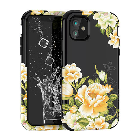 Funda Bumper Silicona y Plastico Carcasa Frontal y Trasera 360 Grados para Apple iPhone 11 Negro