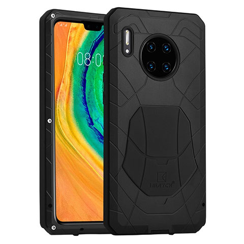 Funda Bumper Silicona y Plastico Carcasa Frontal y Trasera 360 Grados R01 para Huawei Mate 30 Negro