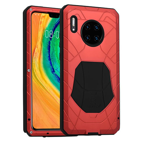 Funda Bumper Silicona y Plastico Carcasa Frontal y Trasera 360 Grados R01 para Huawei Mate 30 Pro Rojo