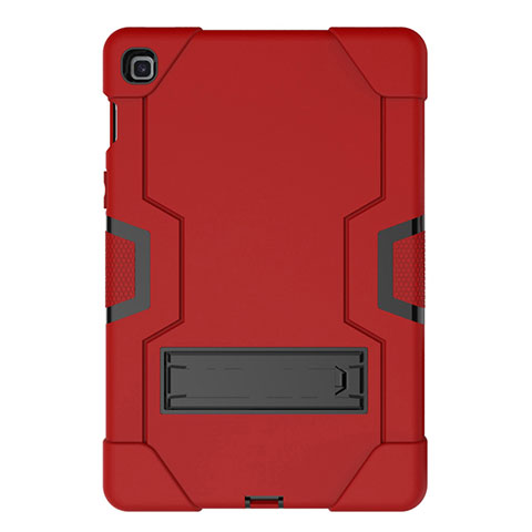 Funda Bumper Silicona y Plastico Mate Carcasa con Soporte A03 para Samsung Galaxy Tab S5e Wi-Fi 10.5 SM-T720 Rojo