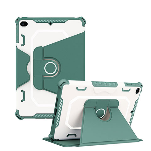 Funda Bumper Silicona y Plastico Mate Carcasa con Soporte L04 para Apple iPad Mini 5 (2019) Verde