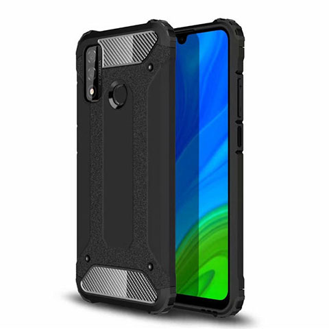 Funda Bumper Silicona y Plastico Mate Carcasa para Huawei Nova Lite 3 Plus Negro