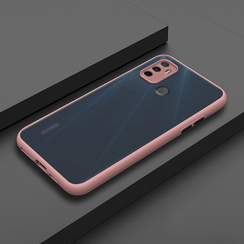 Funda Bumper Silicona y Plastico Mate Carcasa para Oppo A11s Rosa