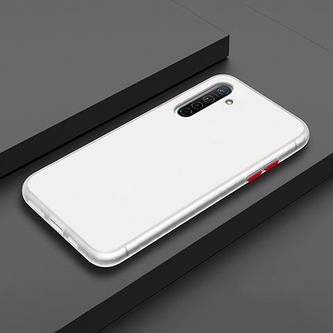 Funda Bumper Silicona y Plastico Mate Carcasa para Realme XT Blanco