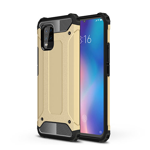 Funda Bumper Silicona y Plastico Mate Carcasa para Xiaomi Mi 10 Lite Oro