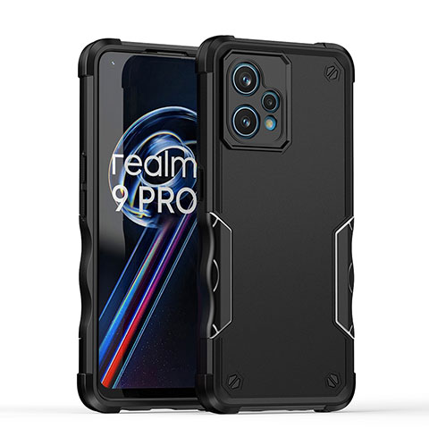 Funda Bumper Silicona y Plastico Mate Carcasa QW1 para Realme Narzo 50 Pro 5G Negro