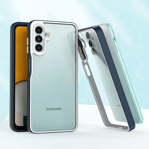 Funda Bumper Silicona y Plastico Mate Carcasa QW1 para Samsung Galaxy A13 5G Azul