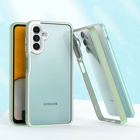 Funda Bumper Silicona y Plastico Mate Carcasa QW1 para Samsung Galaxy A13 5G Menta Verde