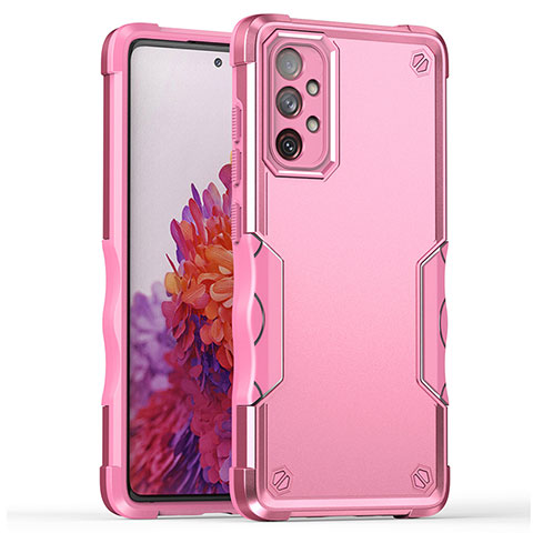 Funda Bumper Silicona y Plastico Mate Carcasa QW1 para Samsung Galaxy A33 5G Oro Rosa