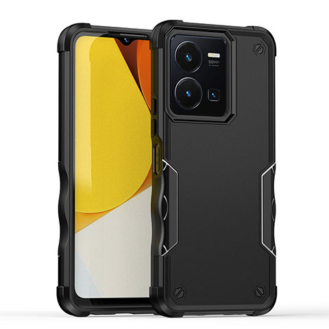 Funda Bumper Silicona y Plastico Mate Carcasa QW1 para Vivo Y35 4G Negro