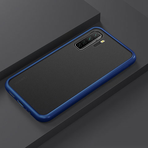 Funda Bumper Silicona y Plastico Mate Carcasa R01 para Huawei Nova 7 SE 5G Azul