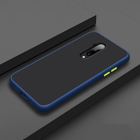 Funda Bumper Silicona y Plastico Mate Carcasa R01 para OnePlus 7T Pro Azul