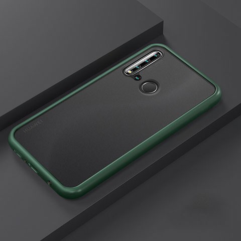 Funda Bumper Silicona y Plastico Mate Carcasa R03 para Huawei Nova 5i Cian