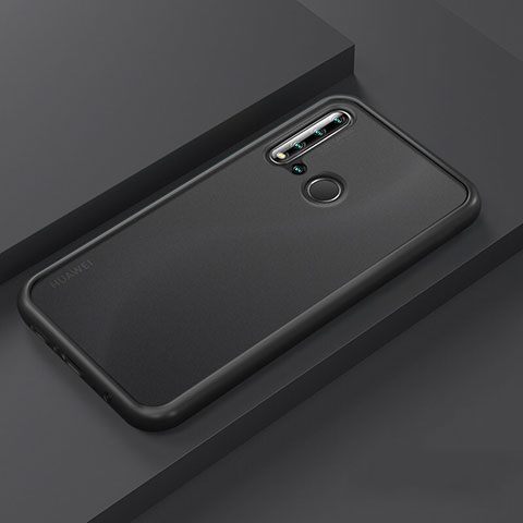 Funda Bumper Silicona y Plastico Mate Carcasa R03 para Huawei Nova 5i Negro