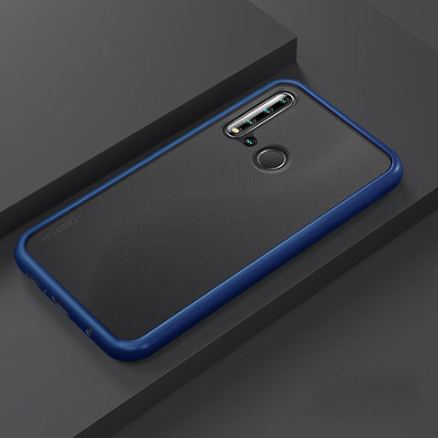 Funda Bumper Silicona y Plastico Mate Carcasa R03 para Huawei P20 Lite (2019) Azul