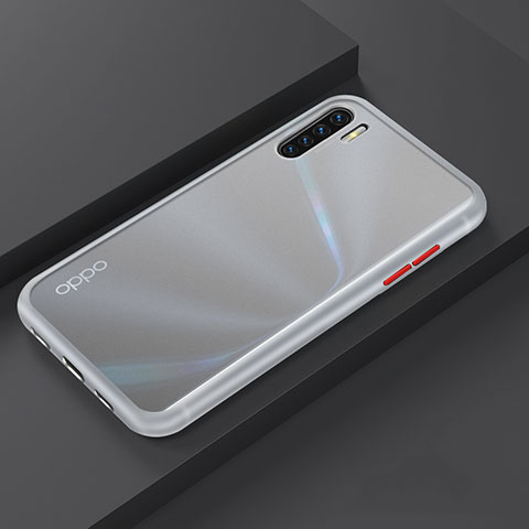 Funda Bumper Silicona y Plastico Mate Carcasa R03 para Oppo K7 5G Blanco