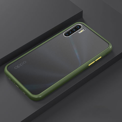 Funda Bumper Silicona y Plastico Mate Carcasa R03 para Oppo K7 5G Cian