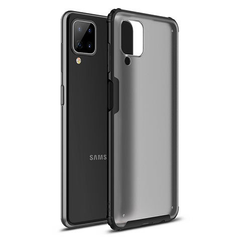 Funda Bumper Silicona y Plastico Mate Carcasa U01 para Samsung Galaxy A12 5G Negro