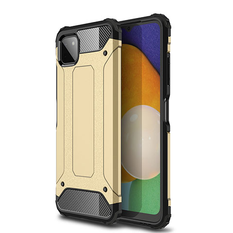 Funda Bumper Silicona y Plastico Mate Carcasa WL1 para Samsung Galaxy A22s 5G Oro