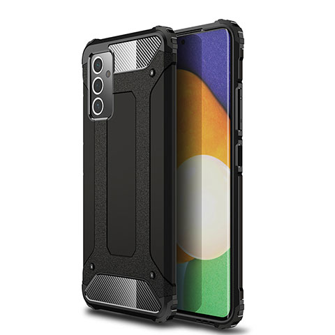 Funda Bumper Silicona y Plastico Mate Carcasa WL1 para Samsung Galaxy A24 4G Negro