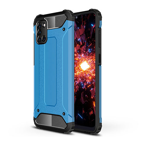 Funda Bumper Silicona y Plastico Mate Carcasa WL1 para Samsung Galaxy A31 Azul