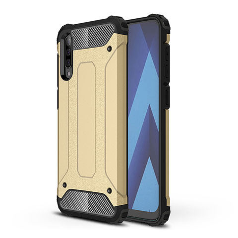 Funda Bumper Silicona y Plastico Mate Carcasa WL1 para Samsung Galaxy A50 Azul Real