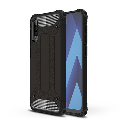 Funda Bumper Silicona y Plastico Mate Carcasa WL1 para Samsung Galaxy A50 Negro