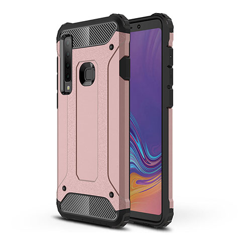 Funda Bumper Silicona y Plastico Mate Carcasa WL1 para Samsung Galaxy A9 (2018) A920 Oro Rosa