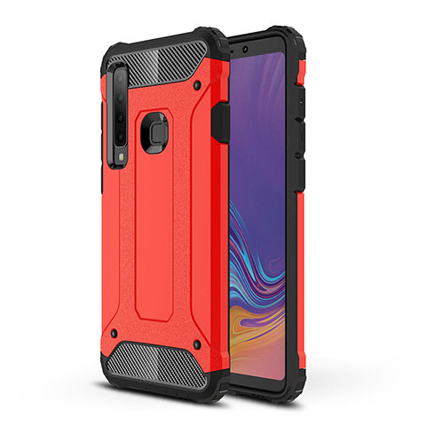 Funda Bumper Silicona y Plastico Mate Carcasa WL1 para Samsung Galaxy A9 Star Pro Rojo