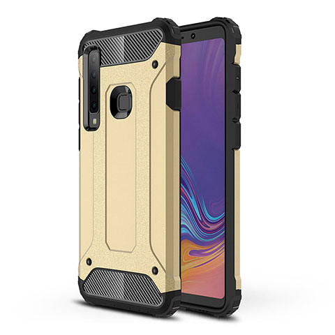 Funda Bumper Silicona y Plastico Mate Carcasa WL1 para Samsung Galaxy A9s Oro