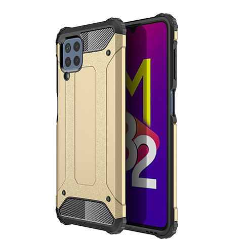 Funda Bumper Silicona y Plastico Mate Carcasa WL1 para Samsung Galaxy M32 4G Oro