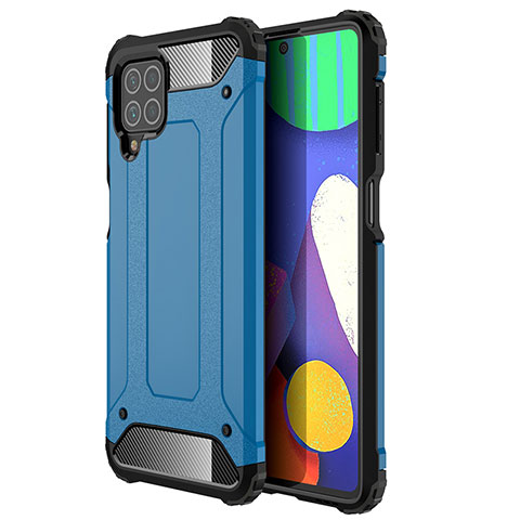 Funda Bumper Silicona y Plastico Mate Carcasa WL1 para Samsung Galaxy M62 4G Azul