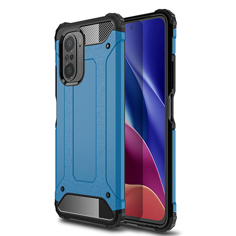 Funda Bumper Silicona y Plastico Mate Carcasa WL1 para Xiaomi Mi 11i 5G Azul