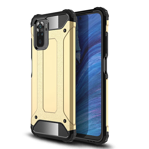 Funda Bumper Silicona y Plastico Mate Carcasa WL1 para Xiaomi Poco M5S Oro