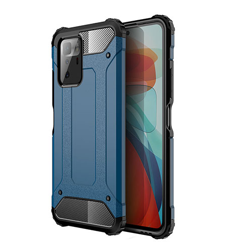 Funda Bumper Silicona y Plastico Mate Carcasa WL1 para Xiaomi Poco X3 GT 5G Azul