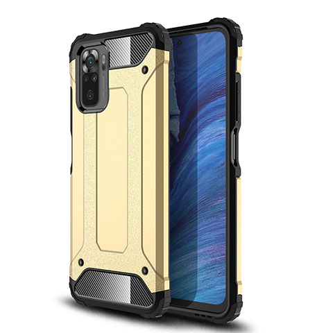 Funda Bumper Silicona y Plastico Mate Carcasa WL2 para Xiaomi Poco M5S Oro