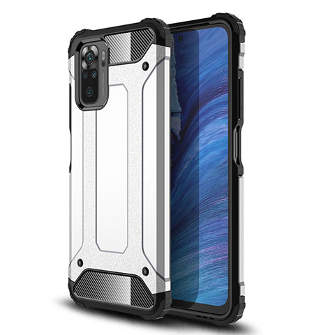 Funda Bumper Silicona y Plastico Mate Carcasa WL2 para Xiaomi Poco M5S Plata