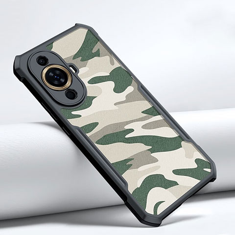 Funda Bumper Silicona y Plastico Mate Carcasa XD1 para Huawei Nova 11 Pro Verde