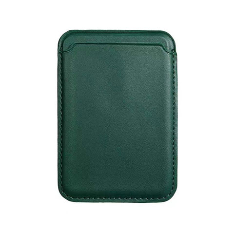 Funda de Cuero Cartera con Mag-Safe Magnetic para Apple iPhone 12 Mini Verde