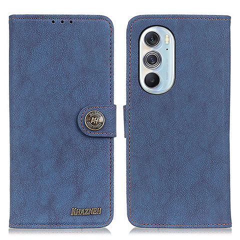 Funda de Cuero Cartera con Soporte Carcasa A01D para Motorola Moto Edge 30 Pro 5G Azul