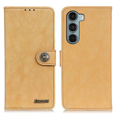 Funda de Cuero Cartera con Soporte Carcasa A01D para Motorola Moto Edge S30 5G Oro