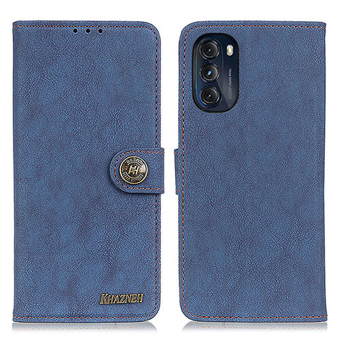 Funda de Cuero Cartera con Soporte Carcasa A01D para Motorola Moto G 5G (2022) Azul