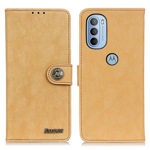 Funda de Cuero Cartera con Soporte Carcasa A01D para Motorola Moto G31 Oro