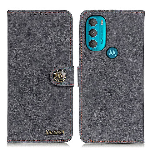 Funda de Cuero Cartera con Soporte Carcasa A01D para Motorola Moto G71 5G Negro