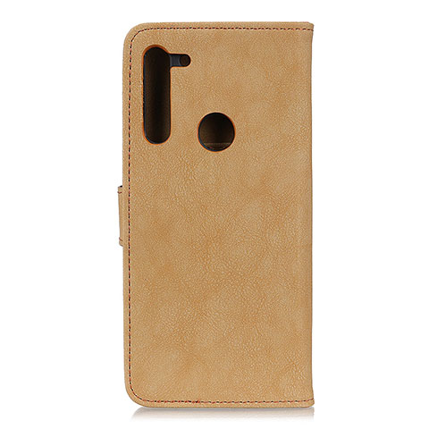 Funda de Cuero Cartera con Soporte Carcasa A01D para Motorola Moto One Fusion Plus Oro