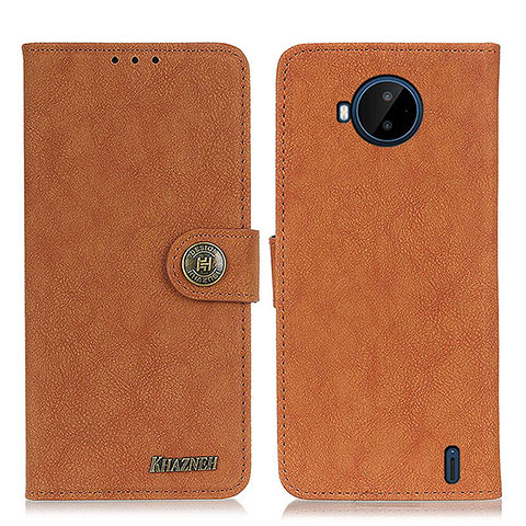 Funda de Cuero Cartera con Soporte Carcasa A01D para Nokia C20 Plus Marron