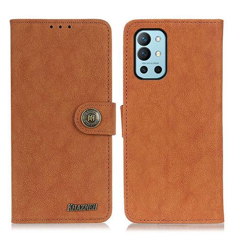 Funda de Cuero Cartera con Soporte Carcasa A01D para OnePlus 9R 5G Marron