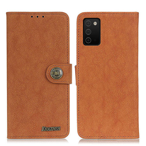 Funda de Cuero Cartera con Soporte Carcasa A01D para Samsung Galaxy A03s Marron