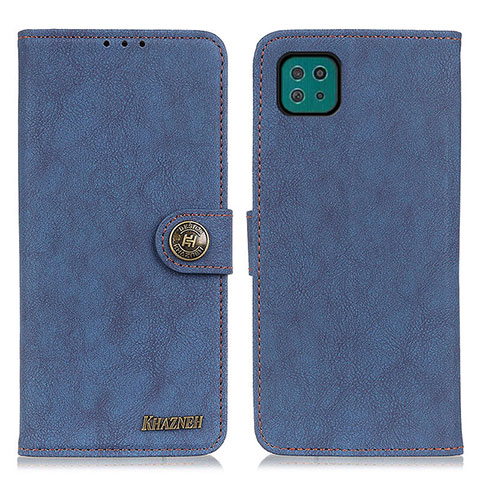 Funda de Cuero Cartera con Soporte Carcasa A01D para Samsung Galaxy A22 5G Azul